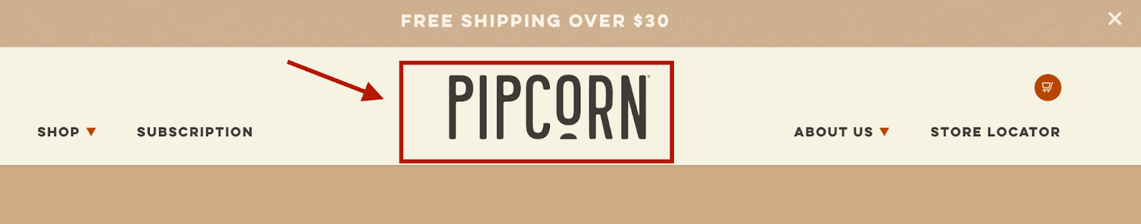 pipcorn logo image example